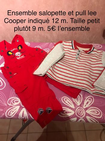 Ensemble salopette pull