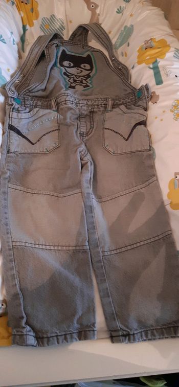 Salopette grise très bon etat in extenso 92 cm