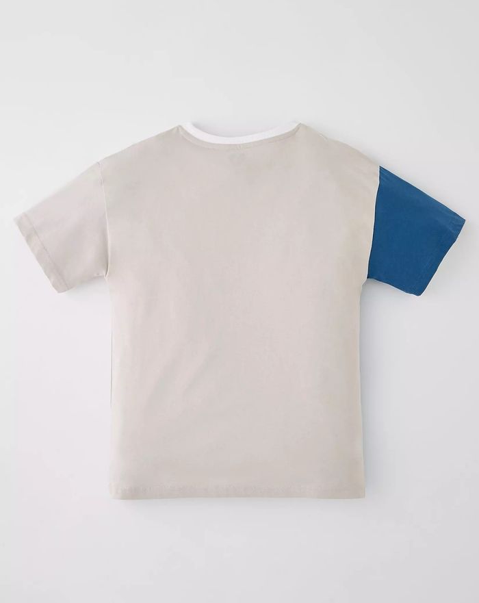 T-shirt bloc de couleur bleu pour garçon 100% coton V by Very - taille 15 ans - photo numéro 2