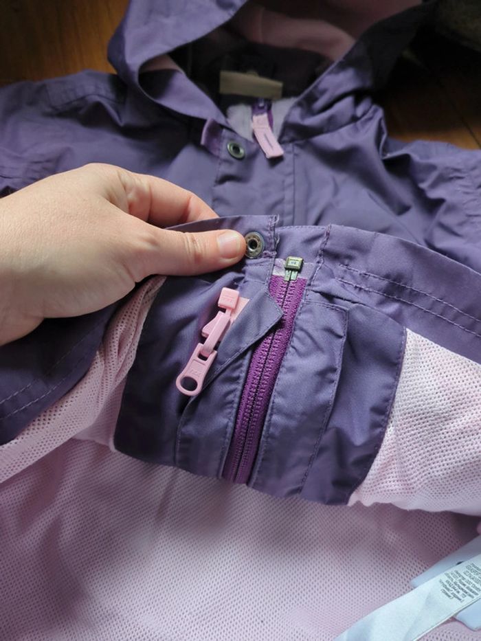 Kway violet quechua 3 ans fille - photo numéro 3
