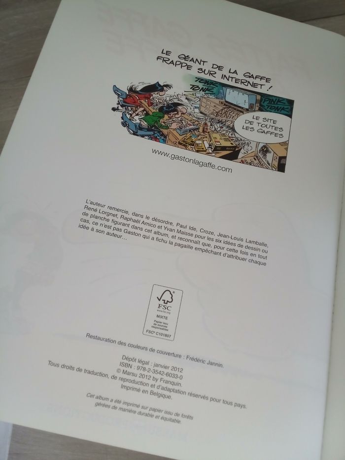 BD Gaston Lagaffe 19 - photo numéro 4