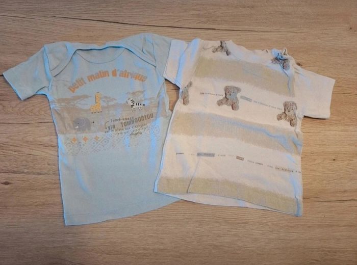 Lot tee-shirt manches courtes 6 mois - photo numéro 3