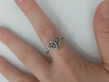 Bague argentée tendance en acier inoxydable