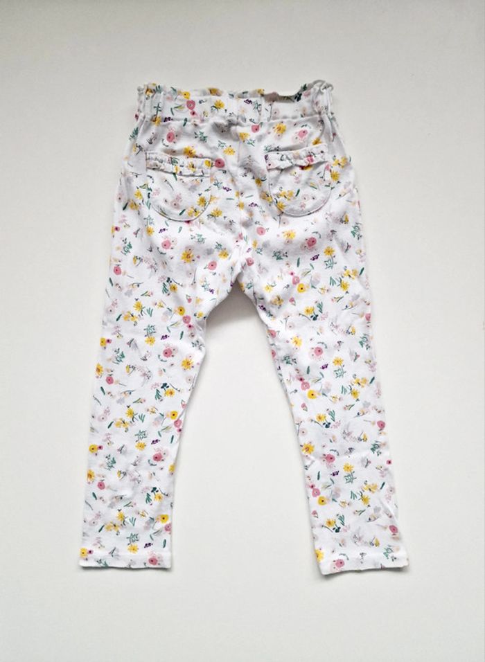 Petit Bateau - Ensemble gilet / cardigan longues manches + pantalon fleuri (3 ans) - photo numéro 8