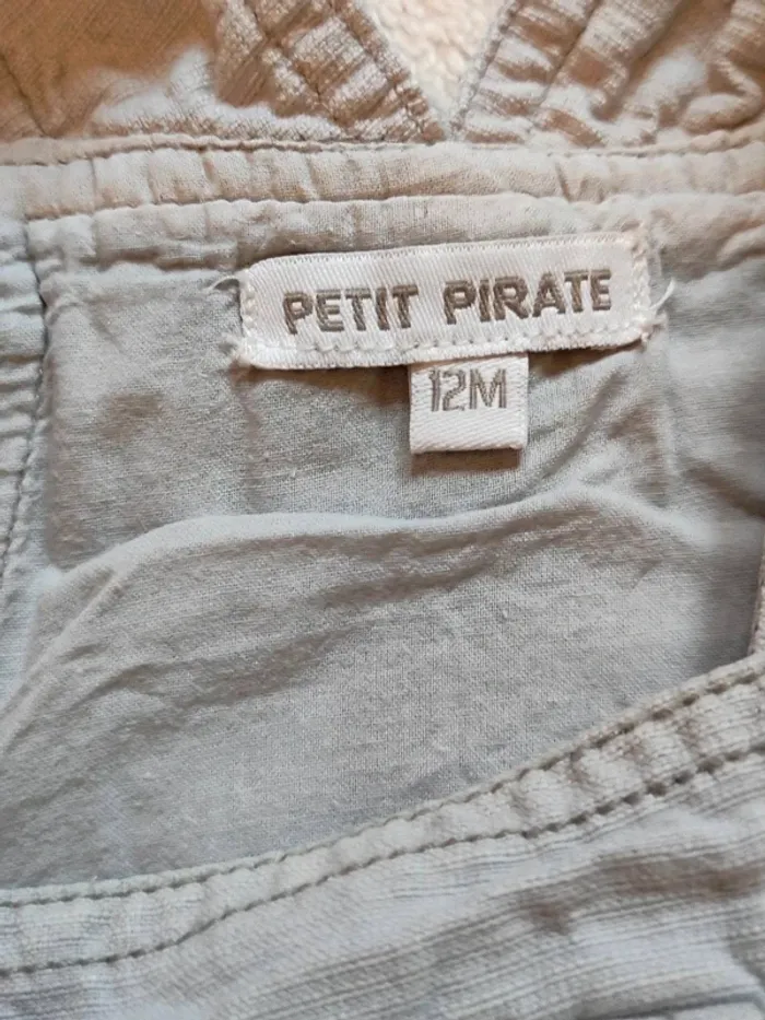 Salopette short grise 12 mois - photo numéro 4