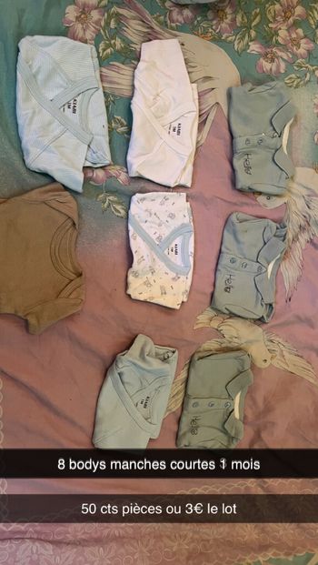 Vêtements garçon 1 mois