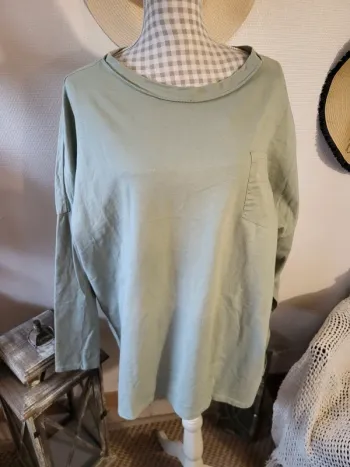 Sweat léger tunique overzise