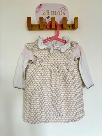Robe et t-shirt okaidi 24mois