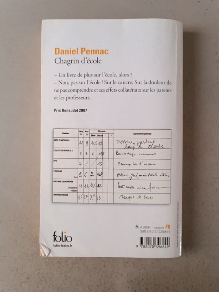 Daniel Pennac chagrin d'école - photo numéro 2