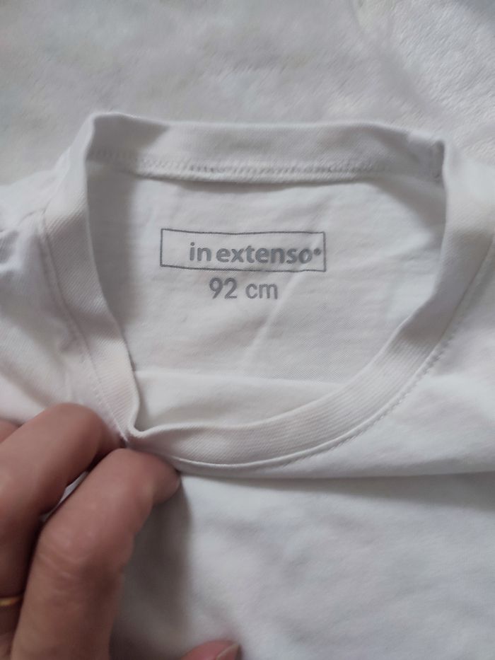 Lot de 2 sous pull blanc in extenso 92 cm - photo numéro 3