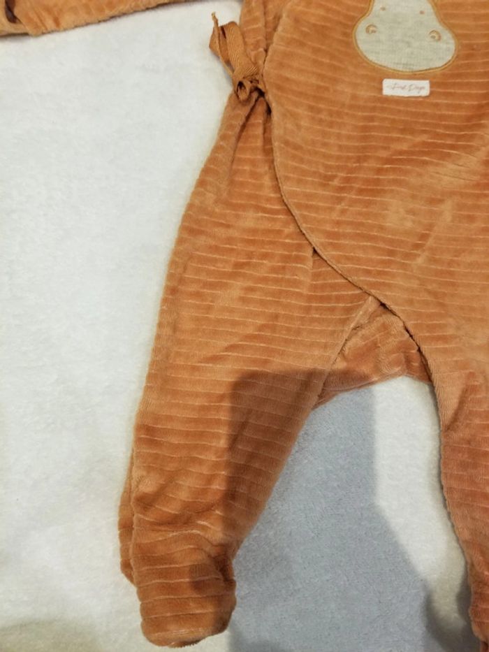 Lot de 2 pyjamas dors-bien en velours - mixte - Collection actuelle First Days - photo numéro 5