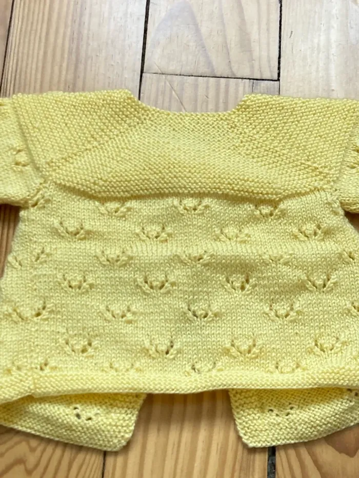Lot de 2 gilets en laine 3 mois - photo numéro 5