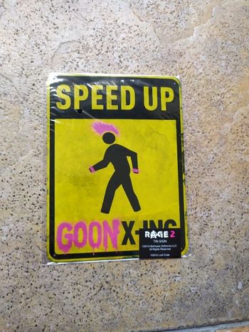 Plaque décorative en métal Rage 2