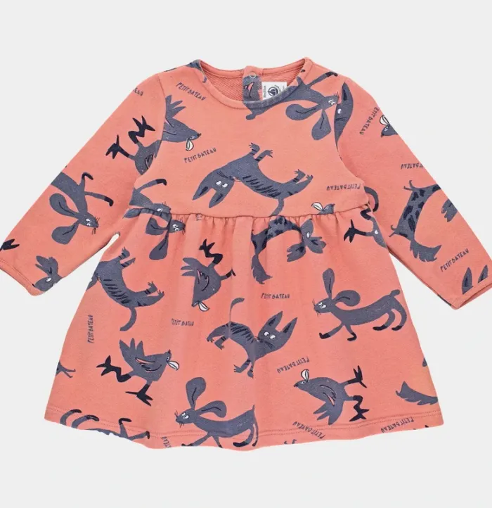 Robe à manches longues 18 mois en coton Petit Bateau