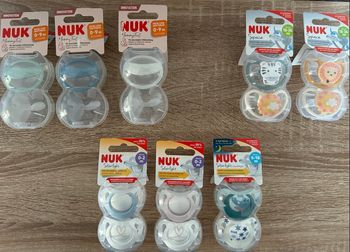 🍼 Sucettes NUK – plusieurs modèles – lots de 2