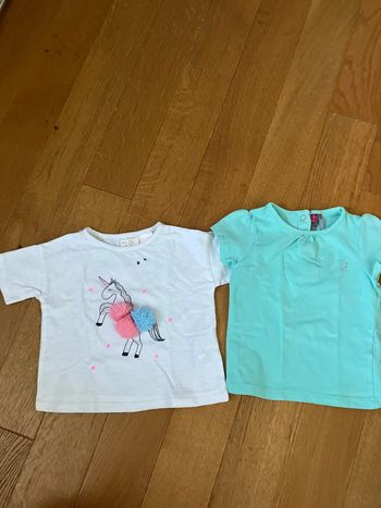 Lot de 2 tshirts 9 mois