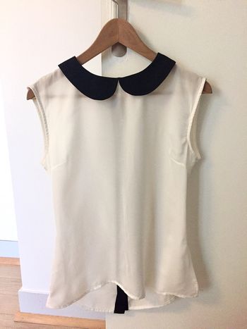 Haut blanc col Claudine
