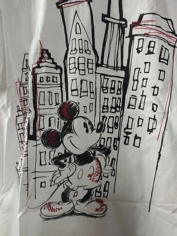 T-shirt femme blanc Disney Mickey Mouse S coton Neuf