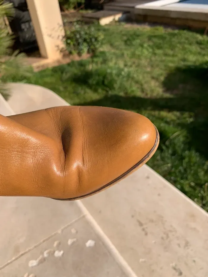 Bottines cuir marron taille 37 - photo numéro 4