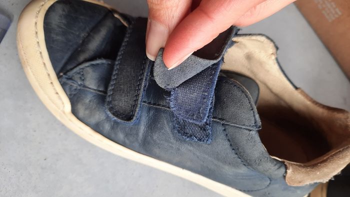 Chaussures baskets cuir garçon pointure 31 Naturino Eindhoven scratch souples presquepiednu - photo numéro 9