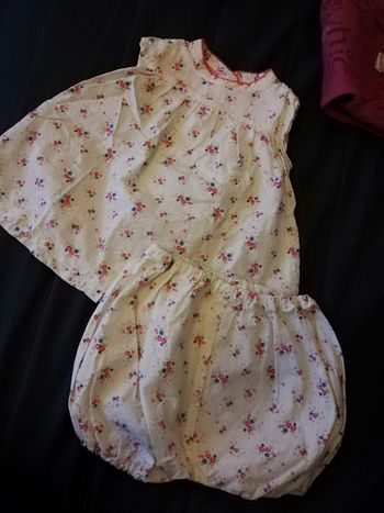 Robe et culotte assortie fleurie