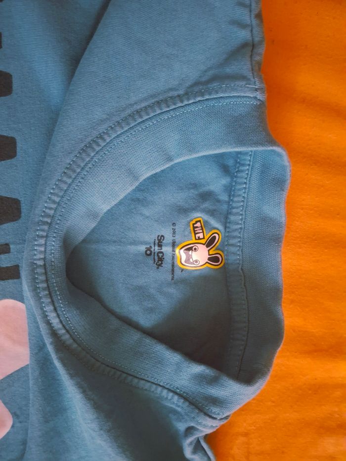 Tee shirt lapin crétin 10 ans - photo numéro 2