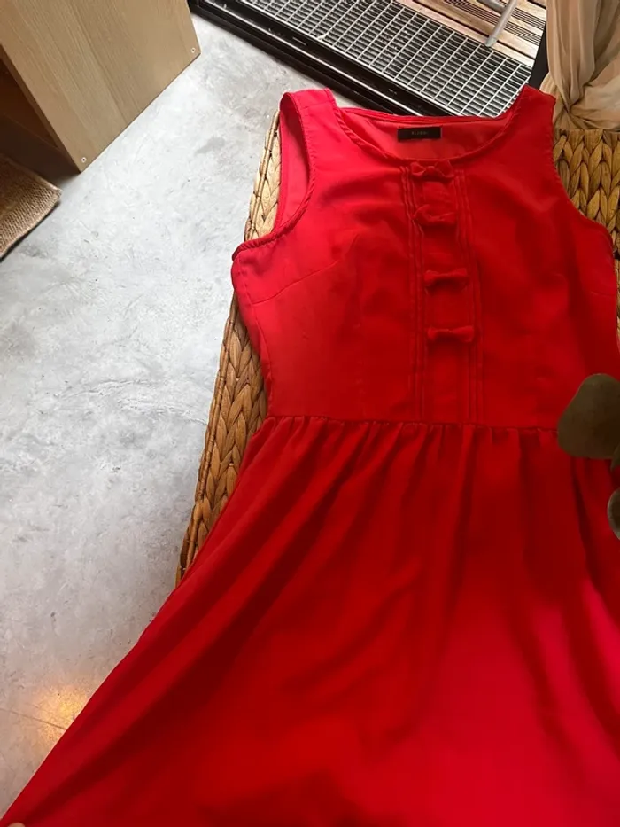 Robe rouge corail idéal cérémonie - photo numéro 5