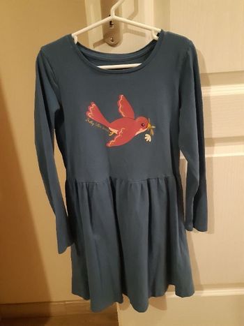 Robe bleue oiseau