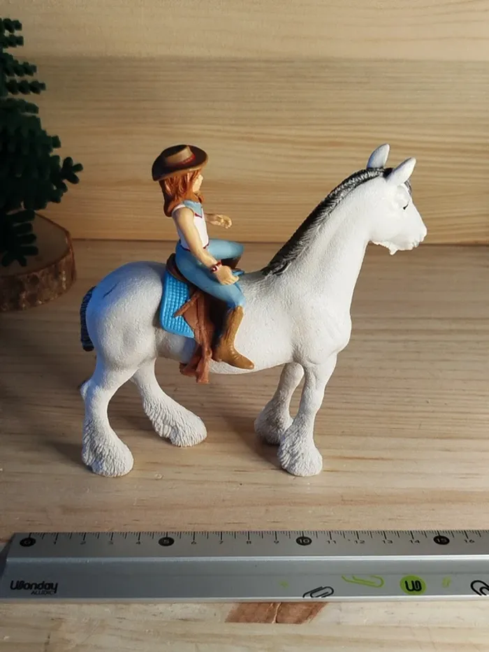 Schleich cavalière Cowgirl et sa jument Figurine équitation - photo numéro 6