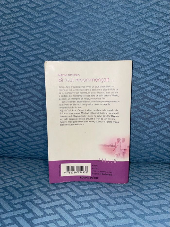 Livre. Si tout recommençait. Nadia Nichols. - photo numéro 2