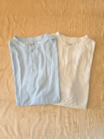 lot 2 t-shirt homme coton piqué