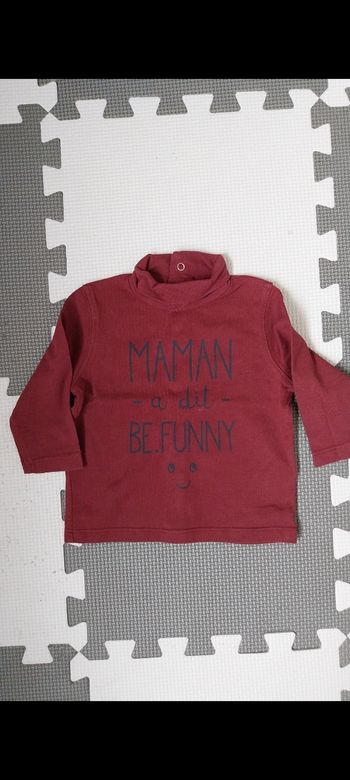 Tee shirt manches longues taille 3 mois