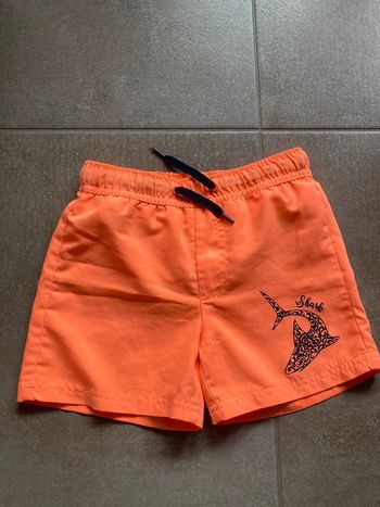 Maillot de bain short de bain orange fuo garçon requin 6 ans shark