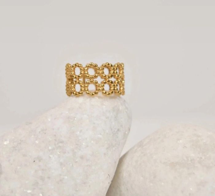 Bague en acier inoxydable ajustable résiste à l’eau de très bonne qualité - photo numéro 2