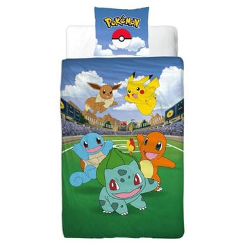 Housse de couette + Taie Pikachu - Pokémon - NEUF