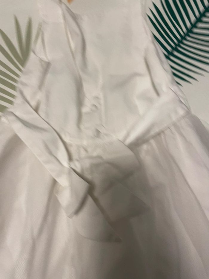 Robe cérémonie blanche vert baudet 5 ans - photo numéro 3