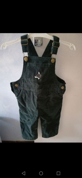 Salopette velours 9 mois