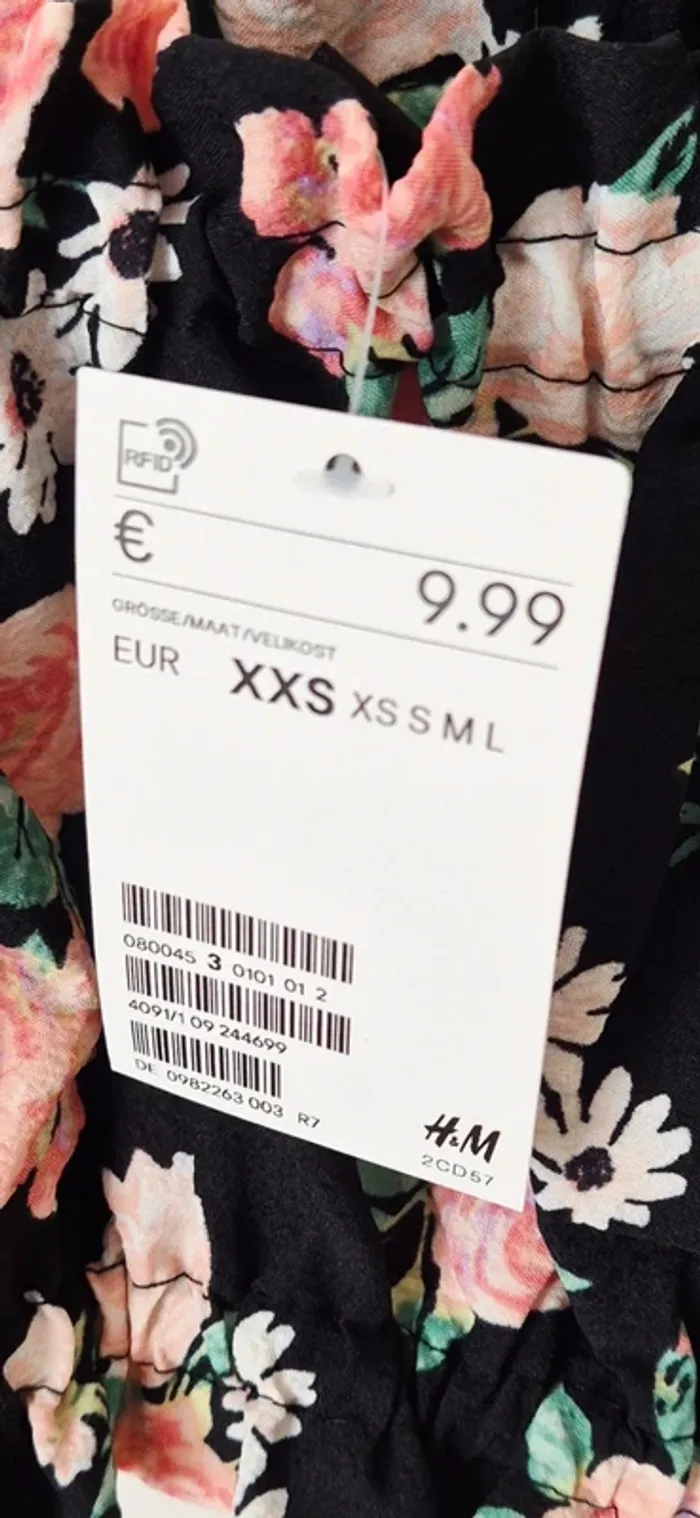 Crop top H&M Taille XXS - photo numéro 3
