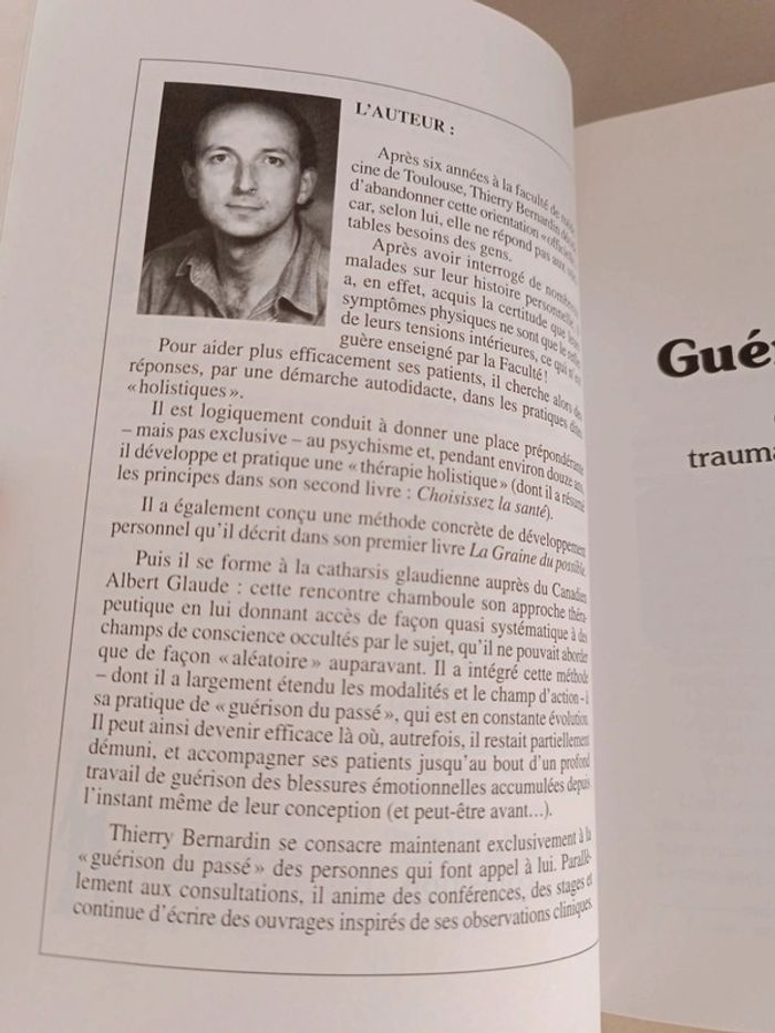 Guérir du passé Thierry Bernardin édition d'angle collection psychosoma deuxième édition - photo numéro 5