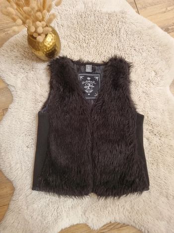 Gilet sans manches fourrure Zara 7ans