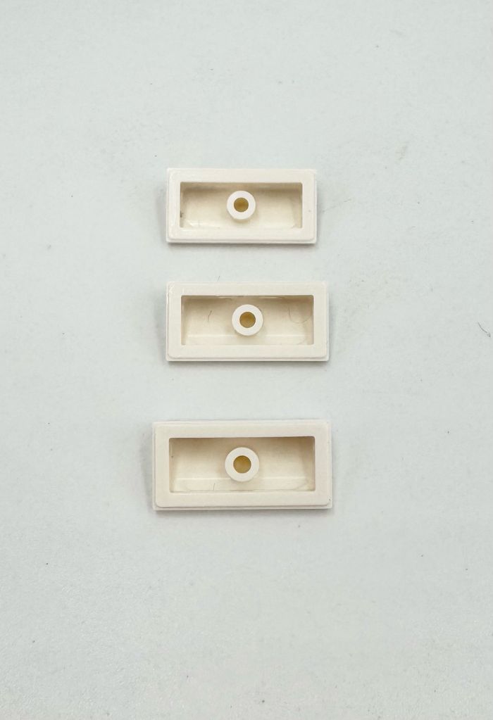 Lego Accessoires Space : lot de 3 Slopes 1x2x2/3 Logo Space Classique Orange et Rouge - NEUF - photo numéro 6