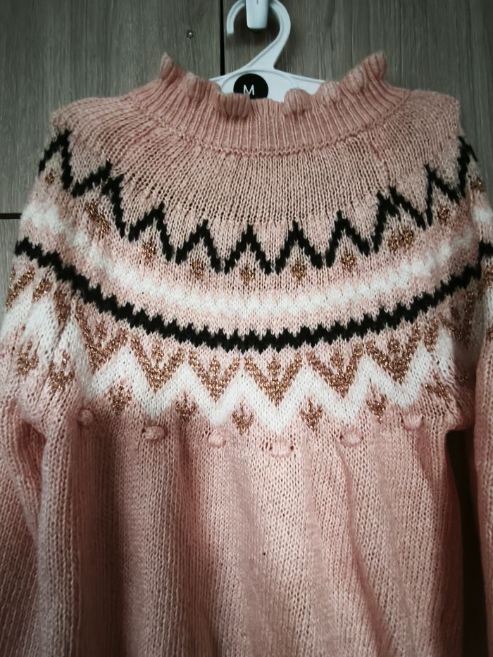 Pull pompon rose 8 ans Kiabi - photo numéro 2