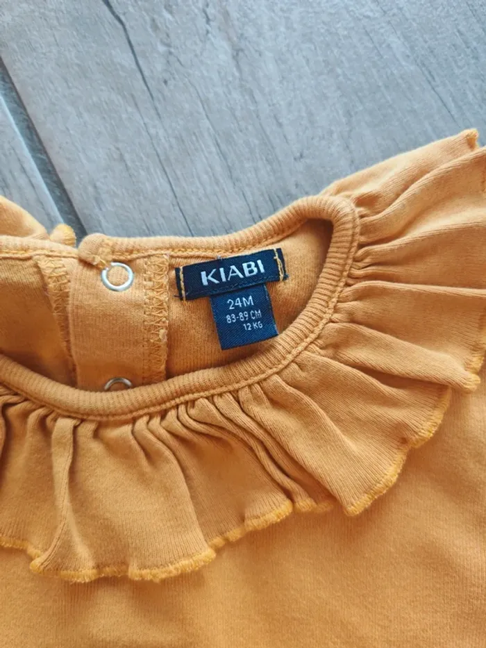 Ensemble jogging rose et débardeur moutarde 18/24 mois - photo numéro 7