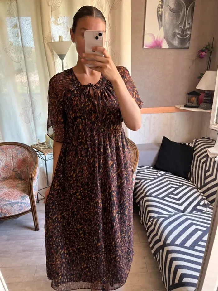 Robe longue bohème champêtre western country - photo numéro 2