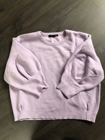 Pull oversize Etam taille S lilas manches ballon