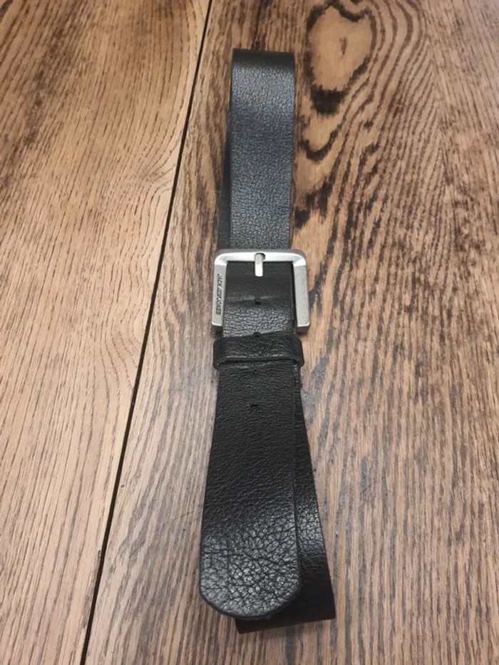 Ceinture homme Jack&Jones en cuir noir 85cm - photo numéro 19