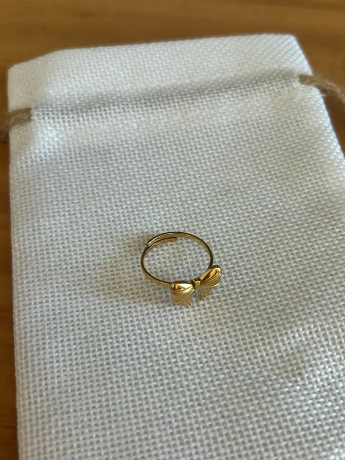 Bague noeud dorée - photo numéro 5