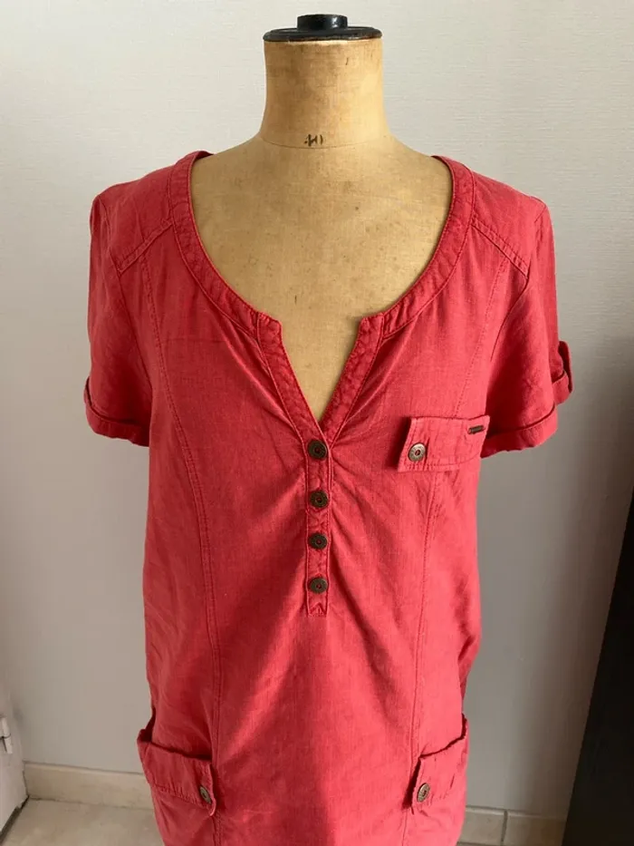 Superbe robe lin/coton Mat de Misaine 44 - photo numéro 2