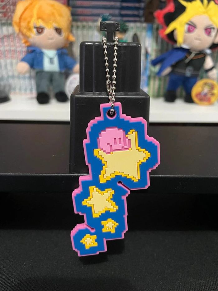 Porte-clés en caoutchouc Kirby