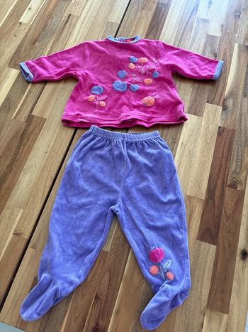 Pyjama velours 2 pièces